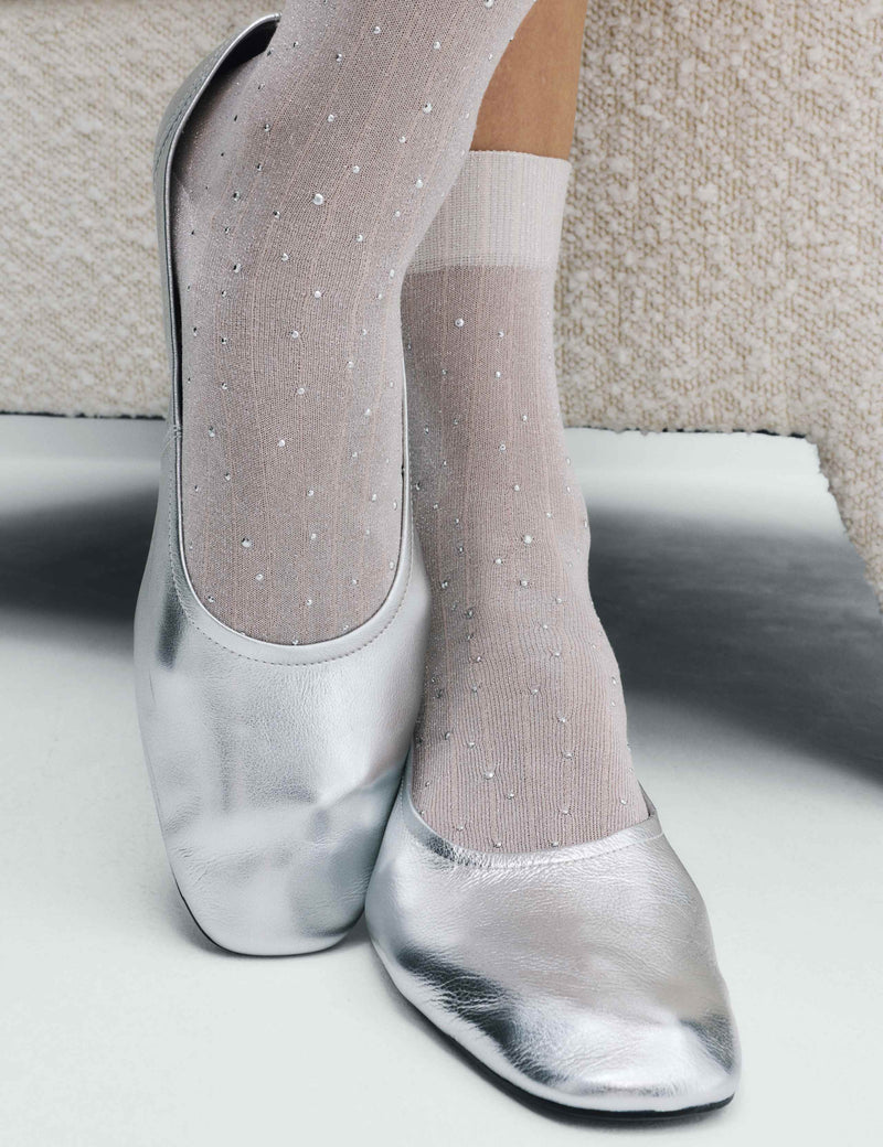 M&S glitter embellished crew socks, UK version