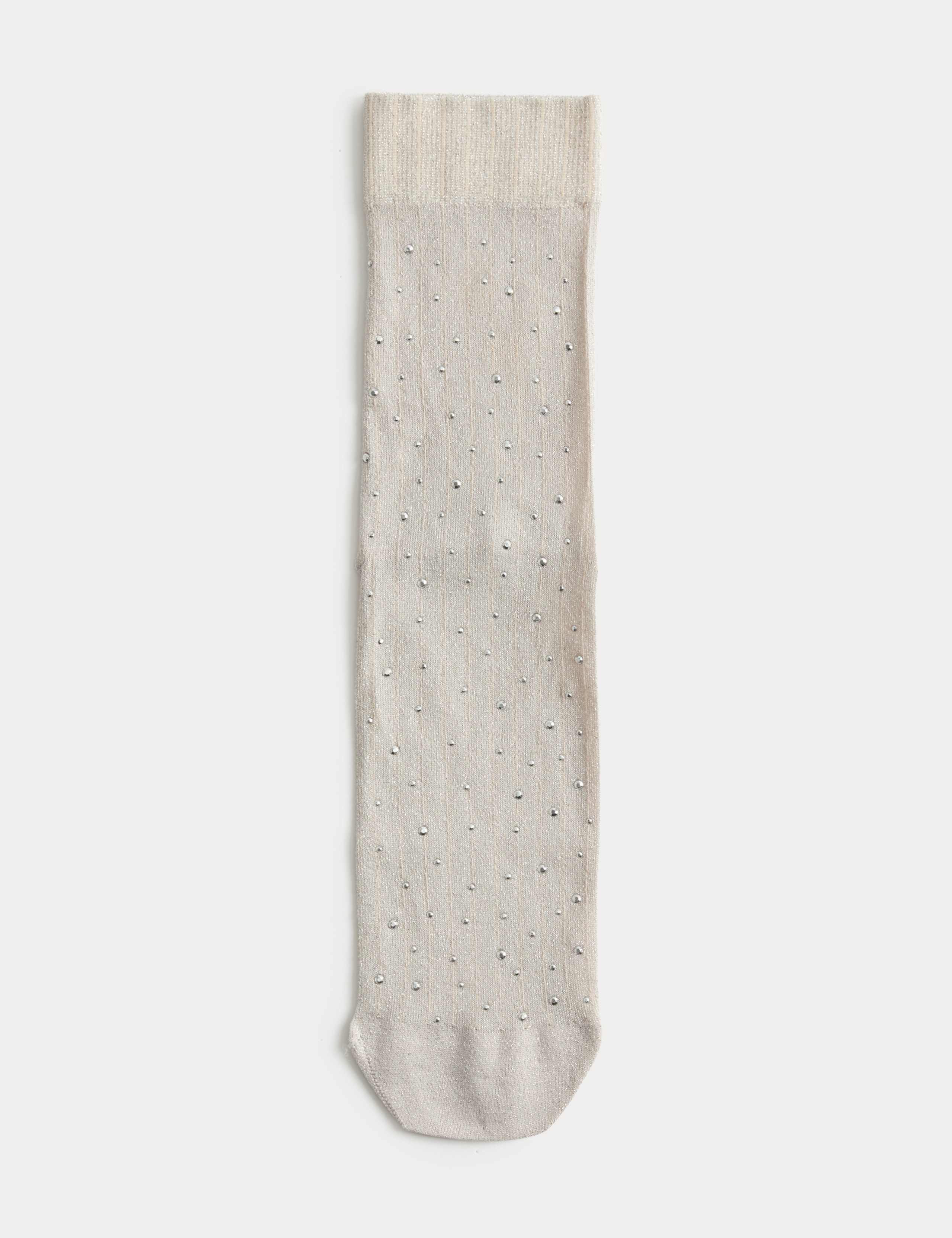 M&S glitter embellished crew socks, UK version