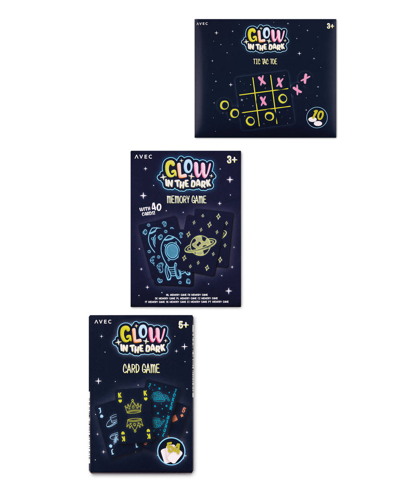 Glow in the dark minigames collection with Playing Cards, UK version