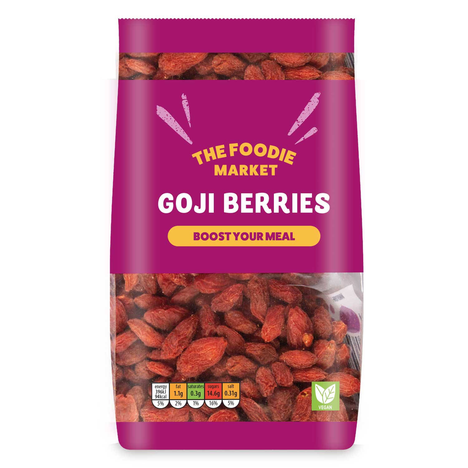 Goji berries and seed mix snack (British brand)