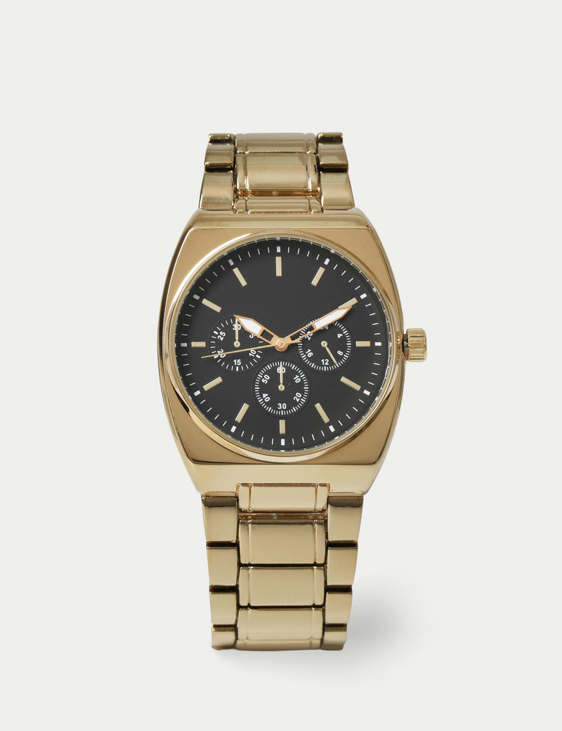 Gold Baton Dial Watch with clasp fastening, imported from the UK