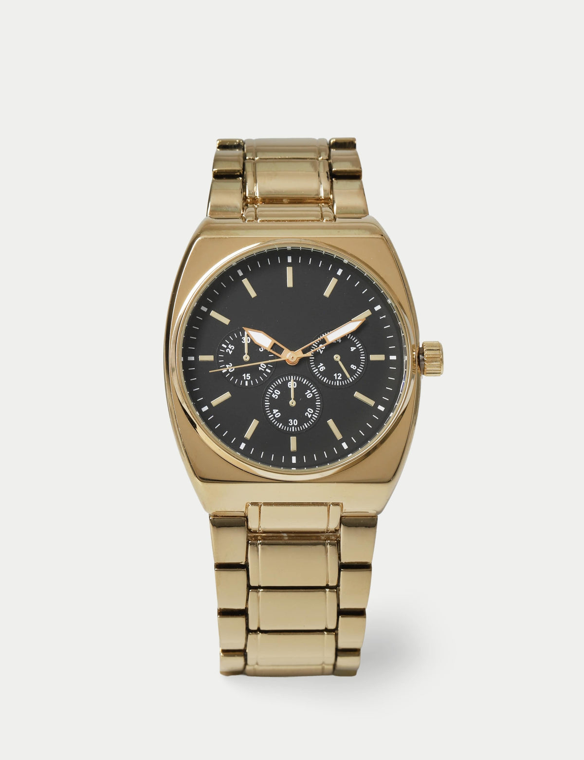 Gold Baton Dial Watch with clasp fastening, imported from the UK