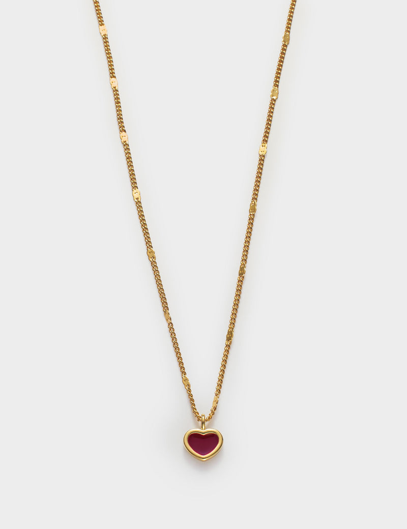 Katie Loxton gold coated heart pendant necklace (British brand)