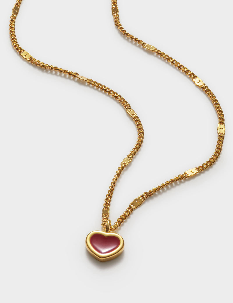 Katie Loxton gold coated heart pendant necklace (British brand)