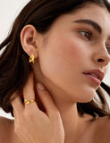 Katie Loxton gold coated molten wrap waterproof ring - British product