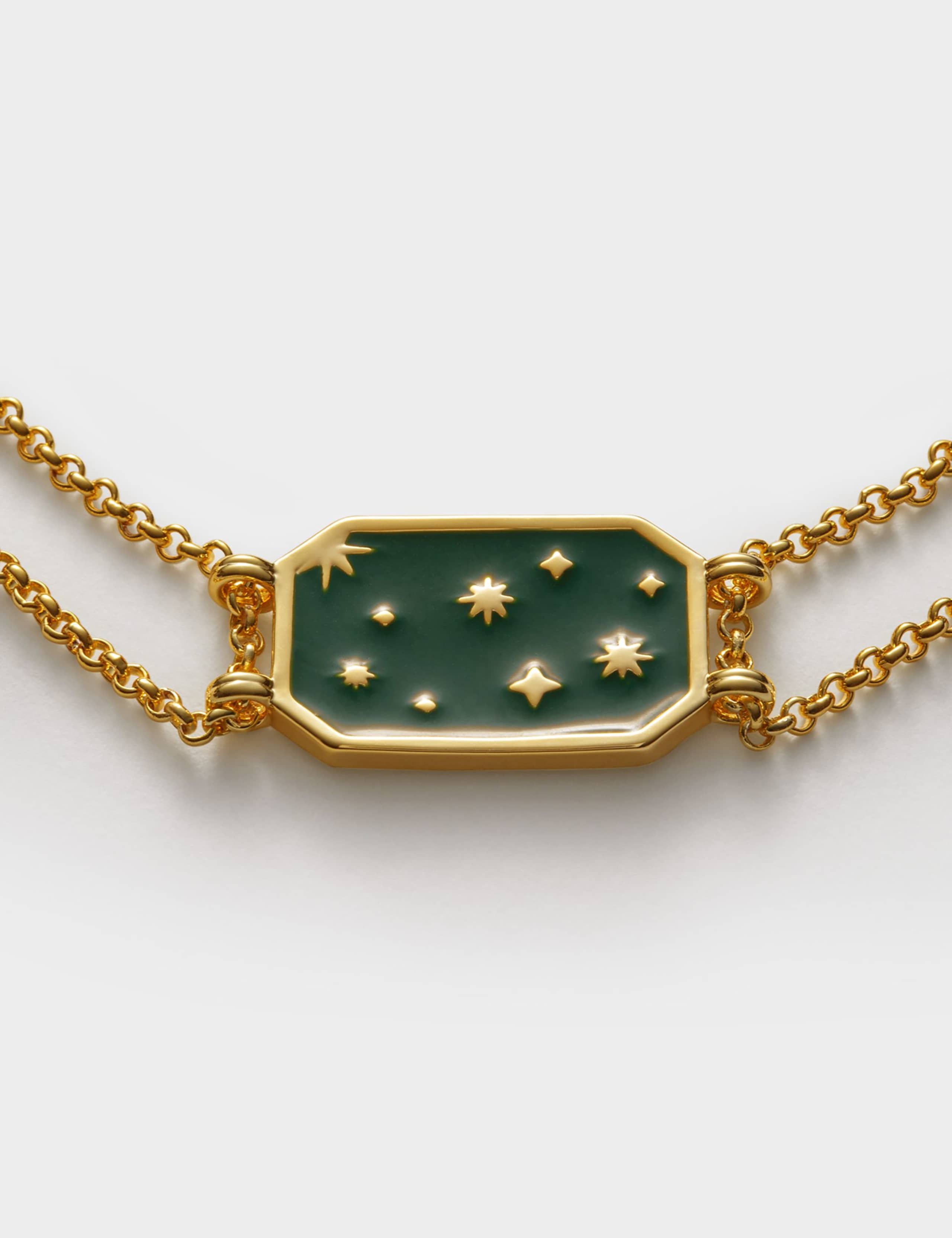 Katie Loxton gold coated night sky waterproof bracelet, imported from the UK