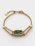 Katie Loxton gold coated night sky waterproof bracelet, imported from the UK