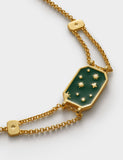 Katie Loxton gold coated night sky waterproof bracelet, imported from the UK