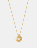 Accessorize gold plated coin pendant necklace with adjustable chain (British brand)