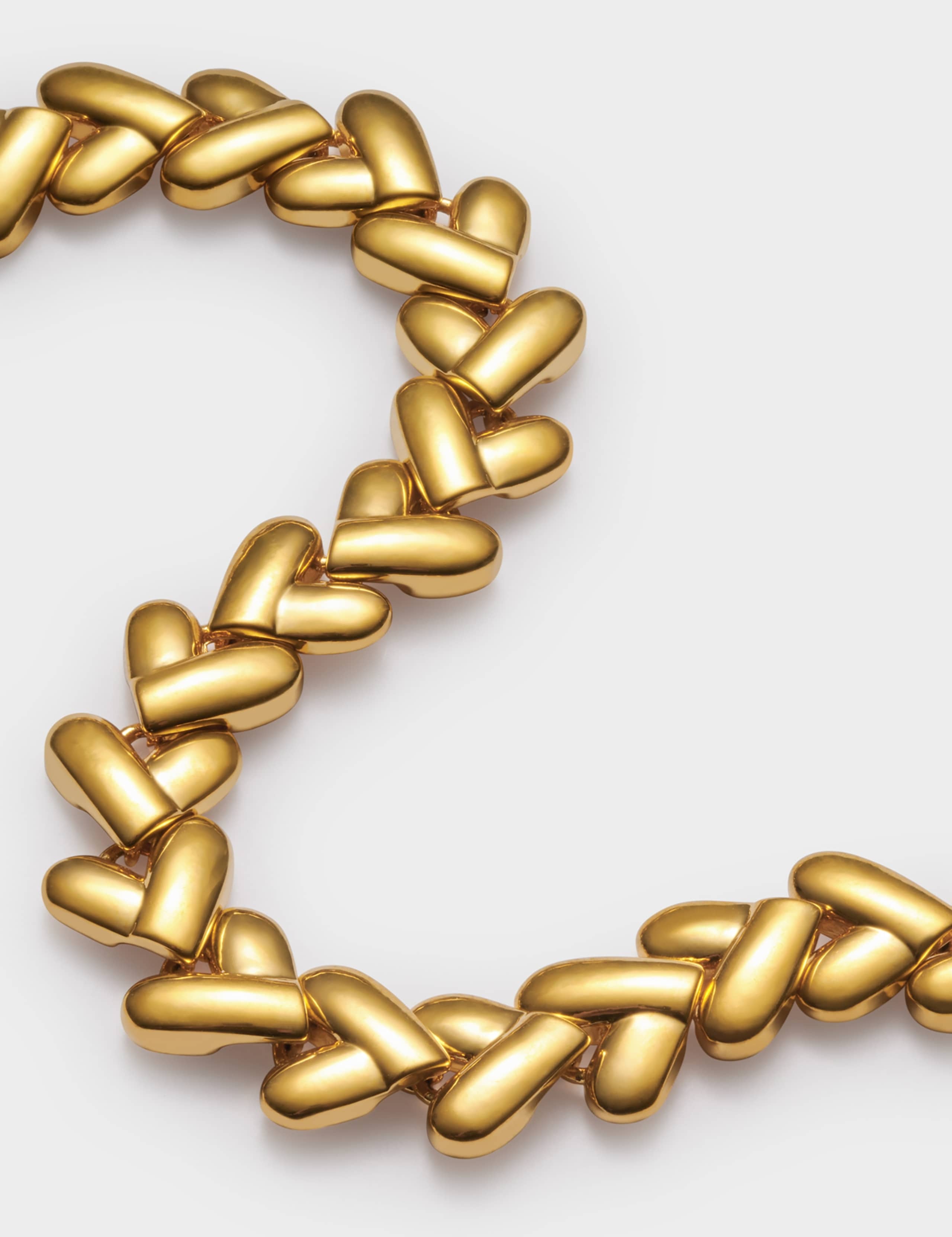 Katie Loxton gold plated heart link bracelet, UK version