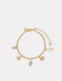 Accessorize gold plated rose quartz pendant necklace, UK version
