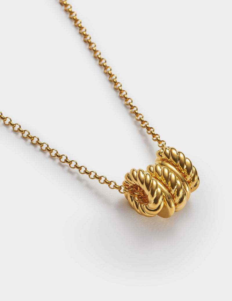 Katie Loxton gold plated rope pendant necklace - British product