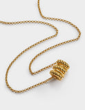 Katie Loxton gold plated rope pendant necklace - British product