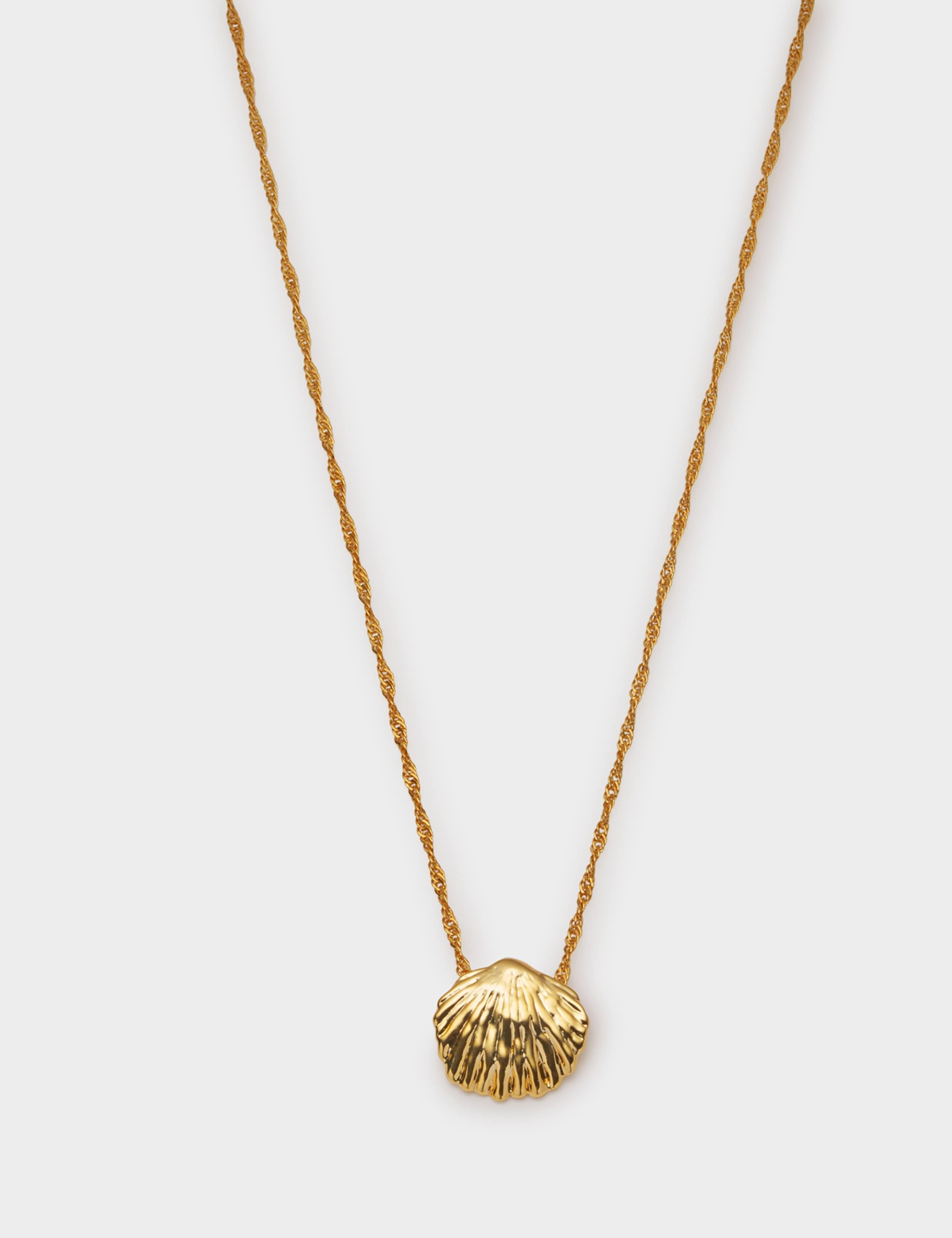 Katie Loxton gold plated shell necklace (British brand)