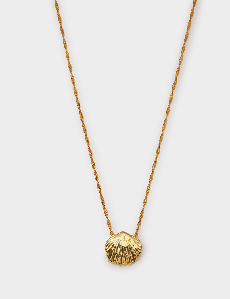 Katie Loxton gold plated shell necklace (British brand)