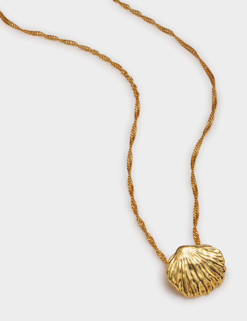 Katie Loxton gold plated shell necklace (British brand)