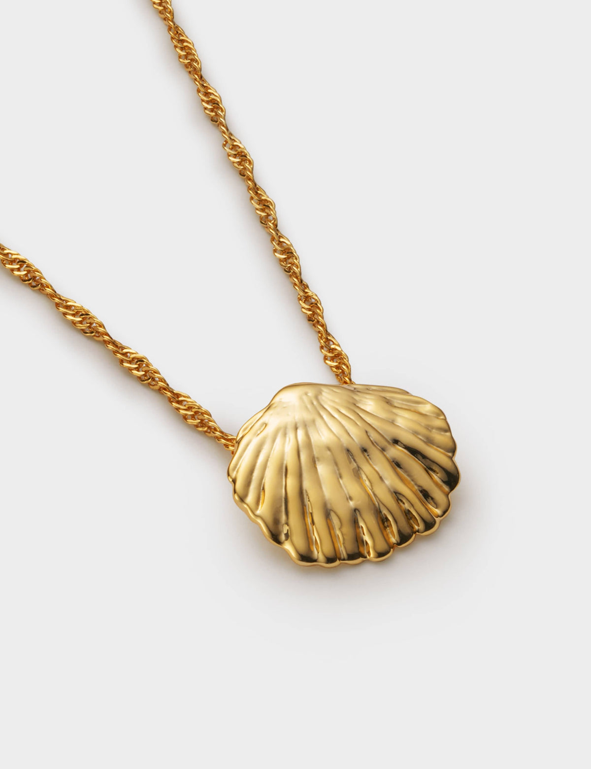 Katie Loxton gold plated shell necklace (British brand)
