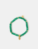Accessorize gold plated stone heart bracelet 18 cm, UK version