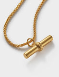 Katie Loxton gold plated T-bar bracelet, imported from the UK