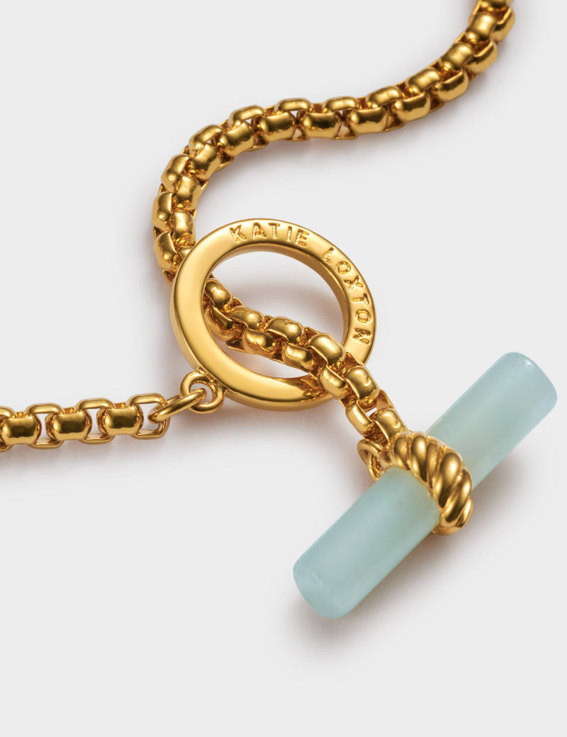 Katie Loxton gold plated T-bar bracelet imported from the UK