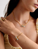 Katie Loxton gold plated T-bar bracelet imported from the UK