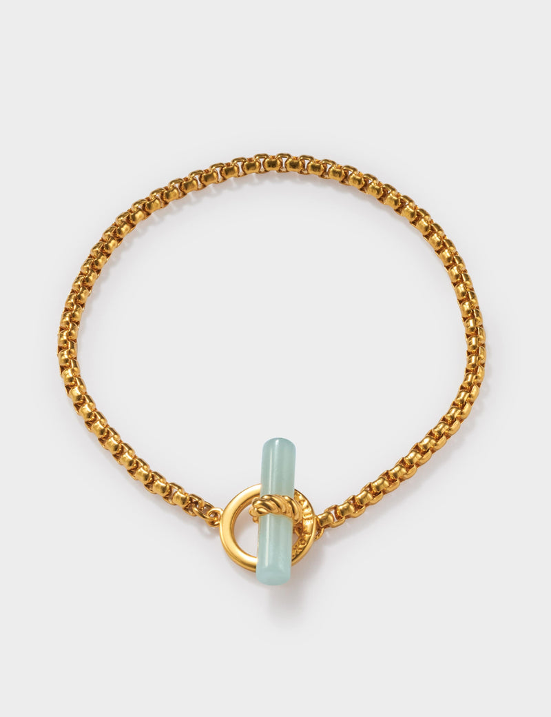 Katie Loxton gold plated T-bar bracelet imported from the UK