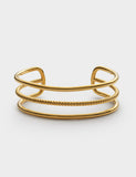 Katie Loxton gold plated bangle open cuff waterproof, imported from the UK
