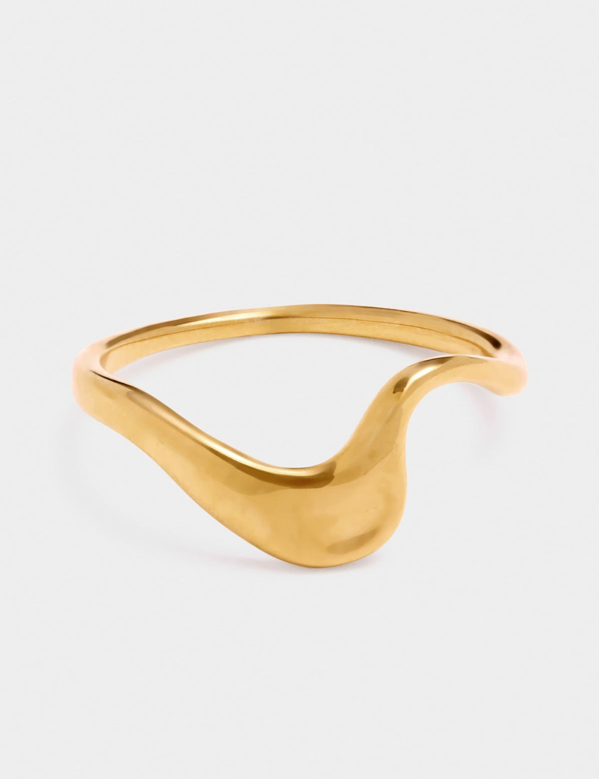 Katie Loxton gold-plated wave ring waterproof (British brand)