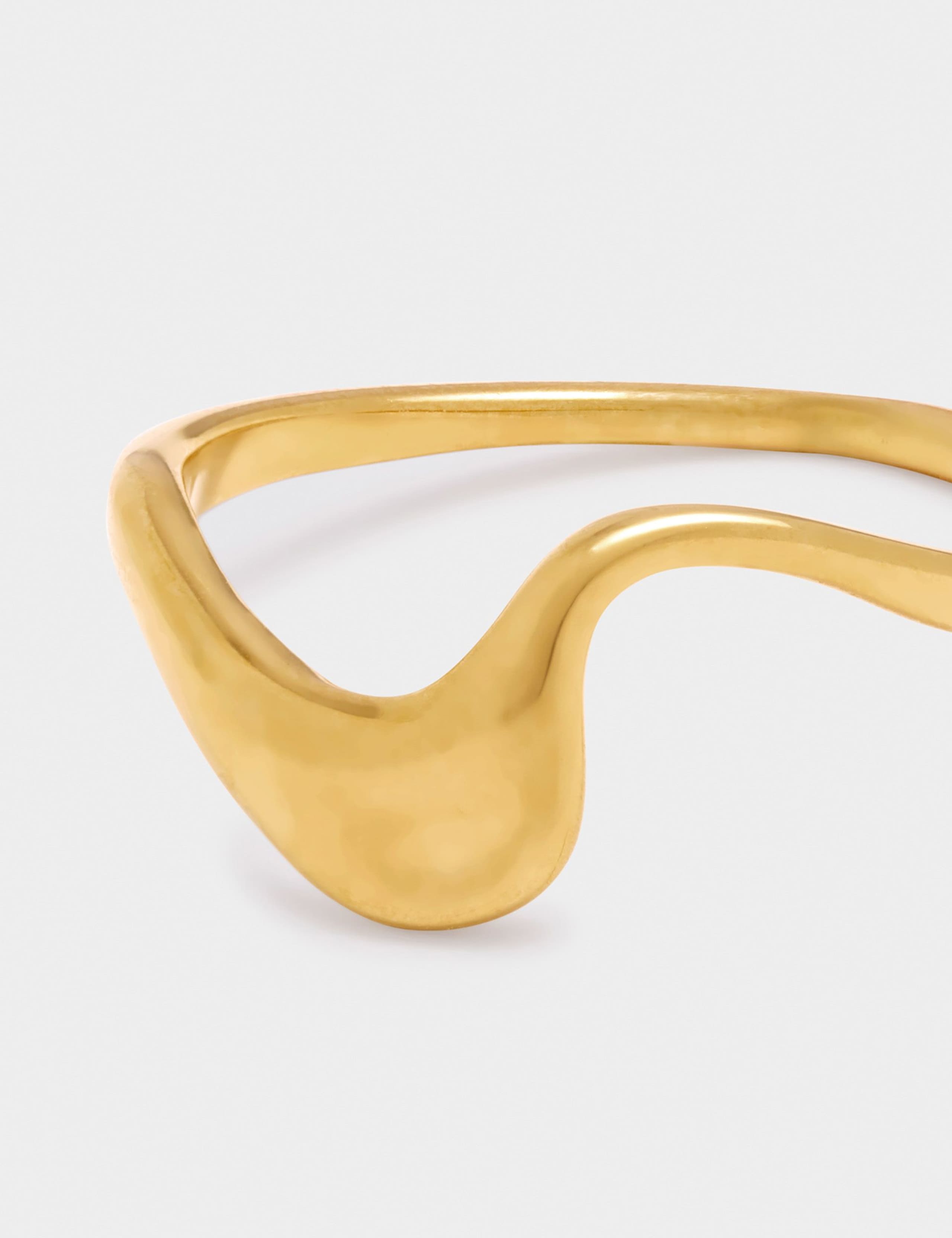 Katie Loxton gold-plated wave ring waterproof (British brand)