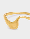 Katie Loxton gold-plated wave ring waterproof (British brand)