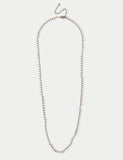 Gold tone long necklace with edge detail (British brand)
