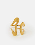 Accessorize gold tone fluid adjustable ring (British brand)