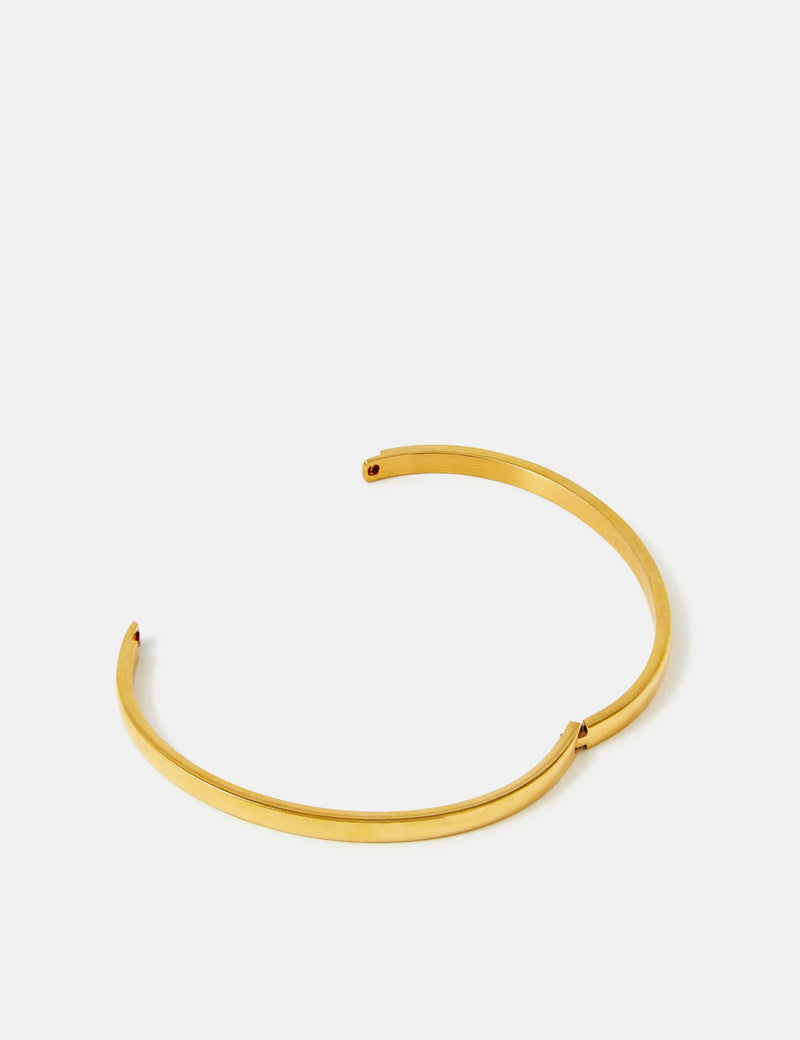Accessorize gold tone stainless steel hinged bangle - British product