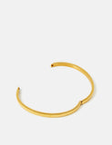 Accessorize gold tone stainless steel hinged bangle - British product