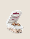 Oxo Good Grips vegetable chopper with easy-pour opening, imported from the UK