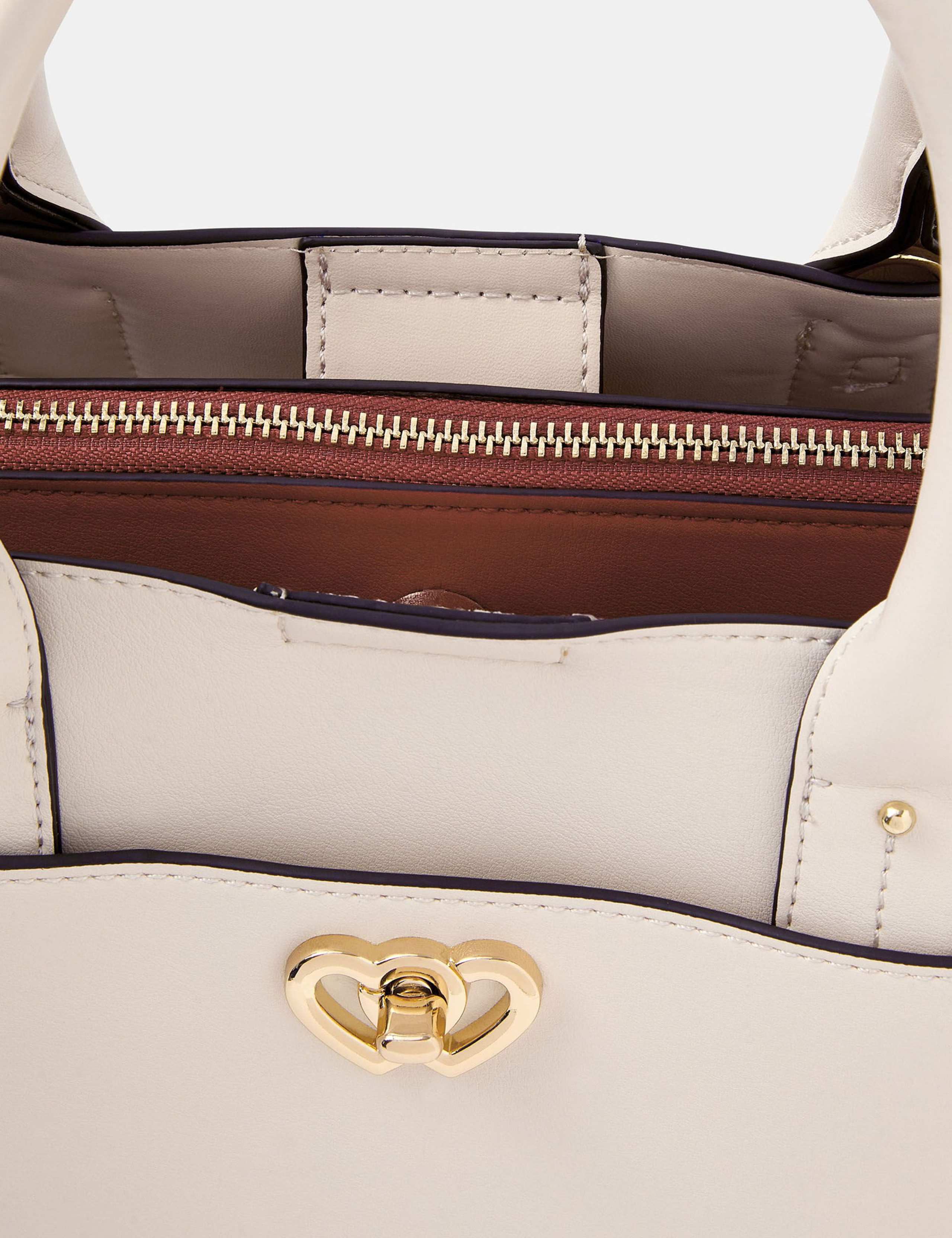 Accessorize Grab Bag with gold-tone heart hardware (British brand)
