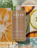 NEOM Wellbeing Great Day exfoliating body wash 500ml (British brand)