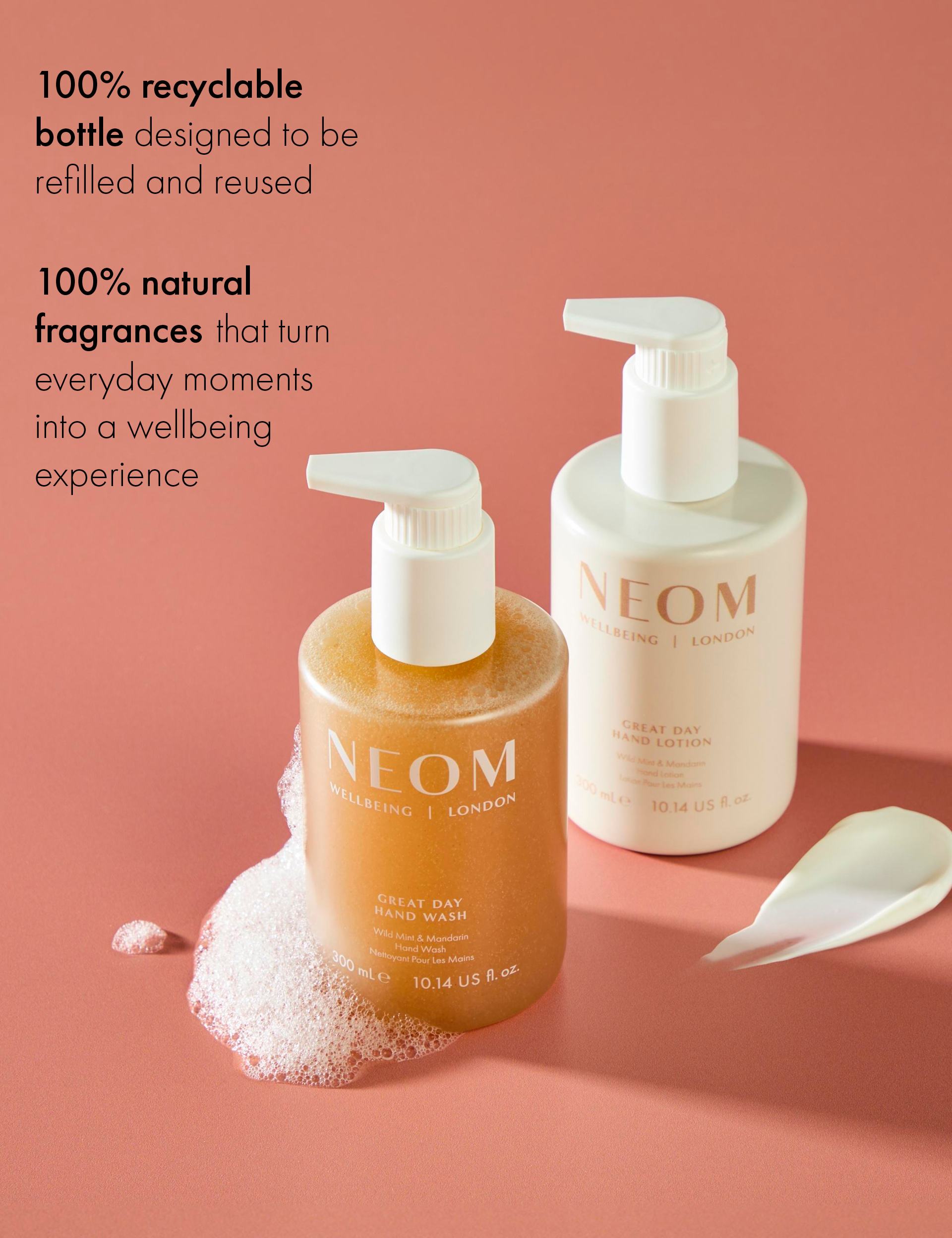 NEOM hand wash Wild Mint & Mandarin 300ml, UK version