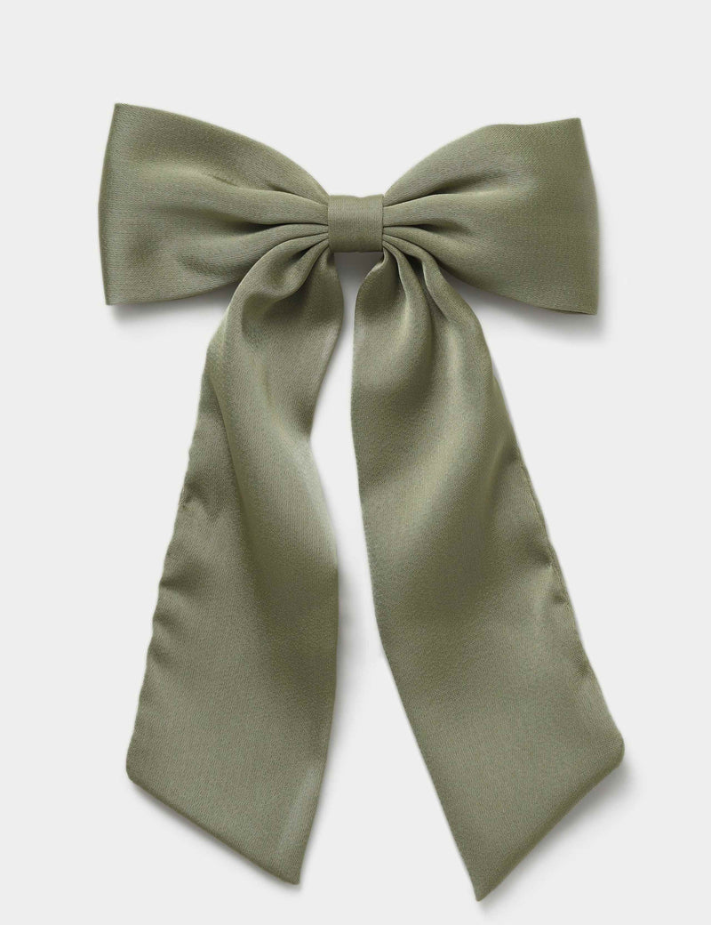 OG green large hair bow - British product