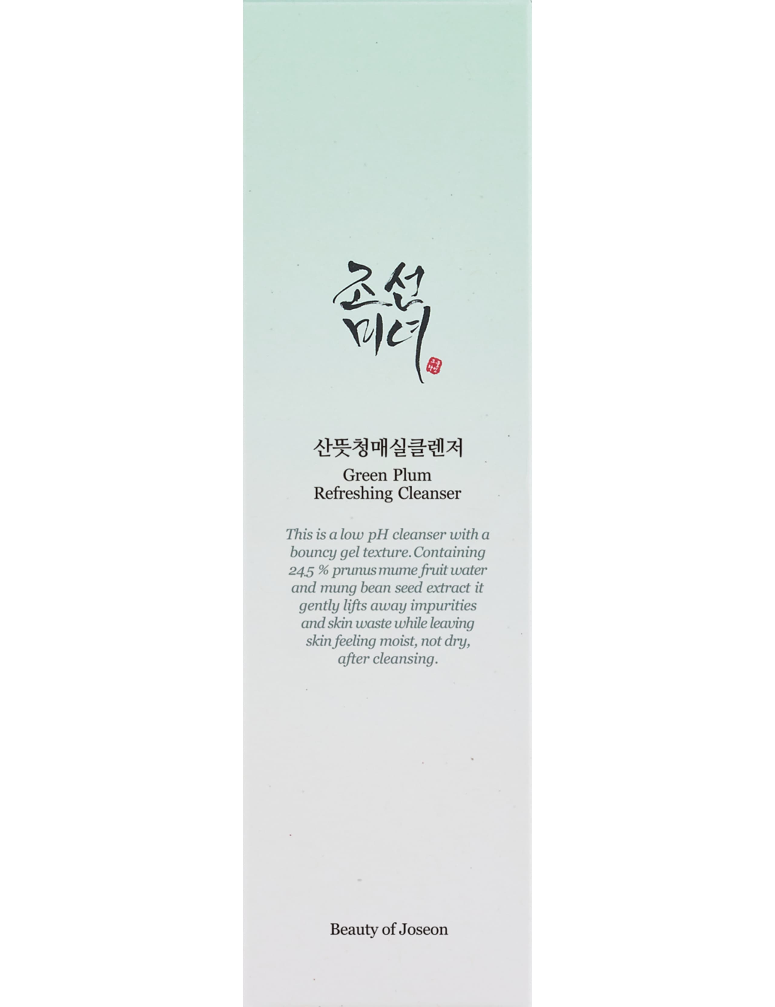 Beauty of Joseon green plum refreshing cleanser 100ml, imported from the UK