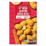 Frozen green jalapeño cheese bites 14 pack, UK version