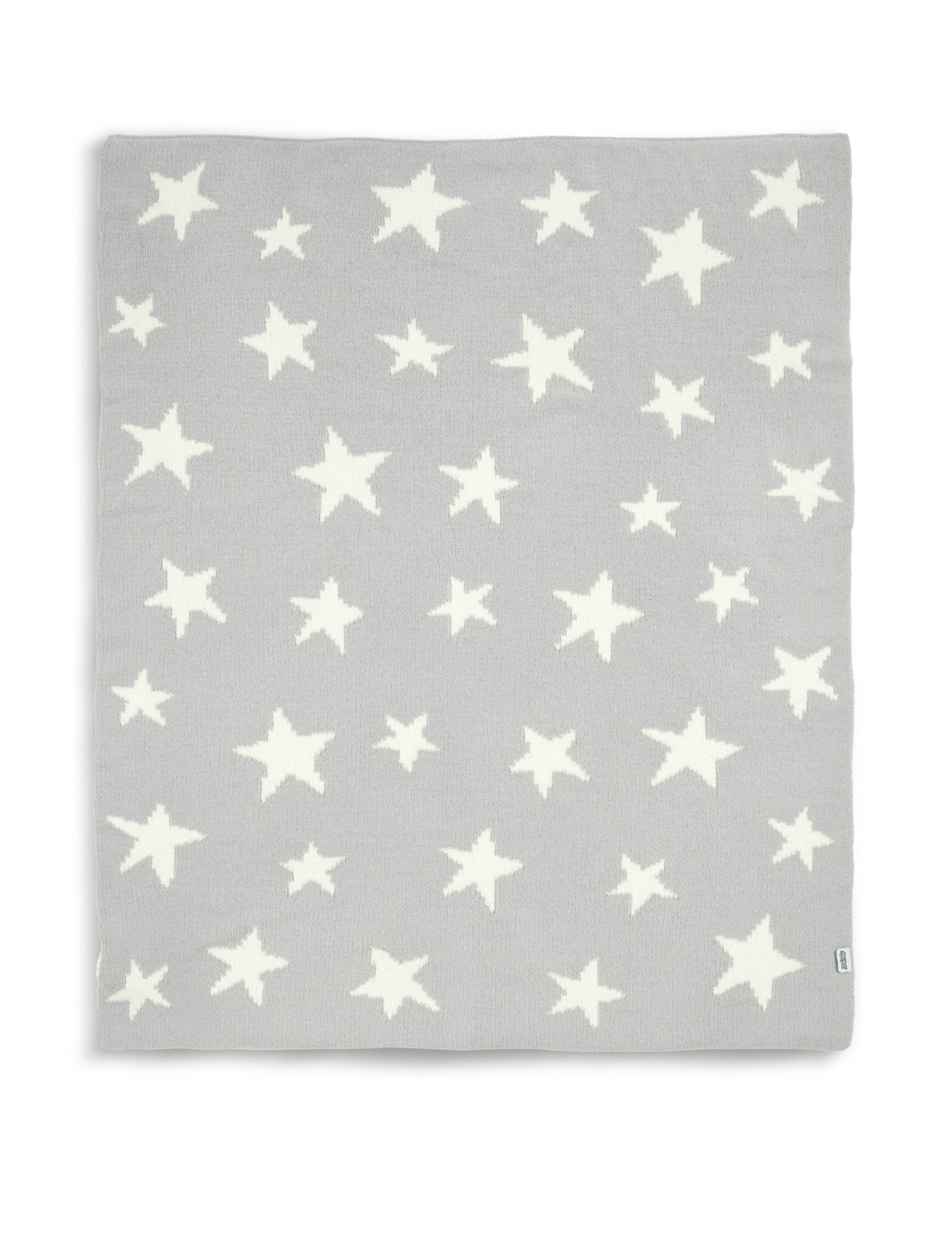Mamas & Papas grey chenille star print shawl, UK version