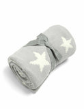 Mamas & Papas grey chenille star print shawl, UK version