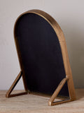 Nkuku antique brass Cayce vanity mirror (British brand)