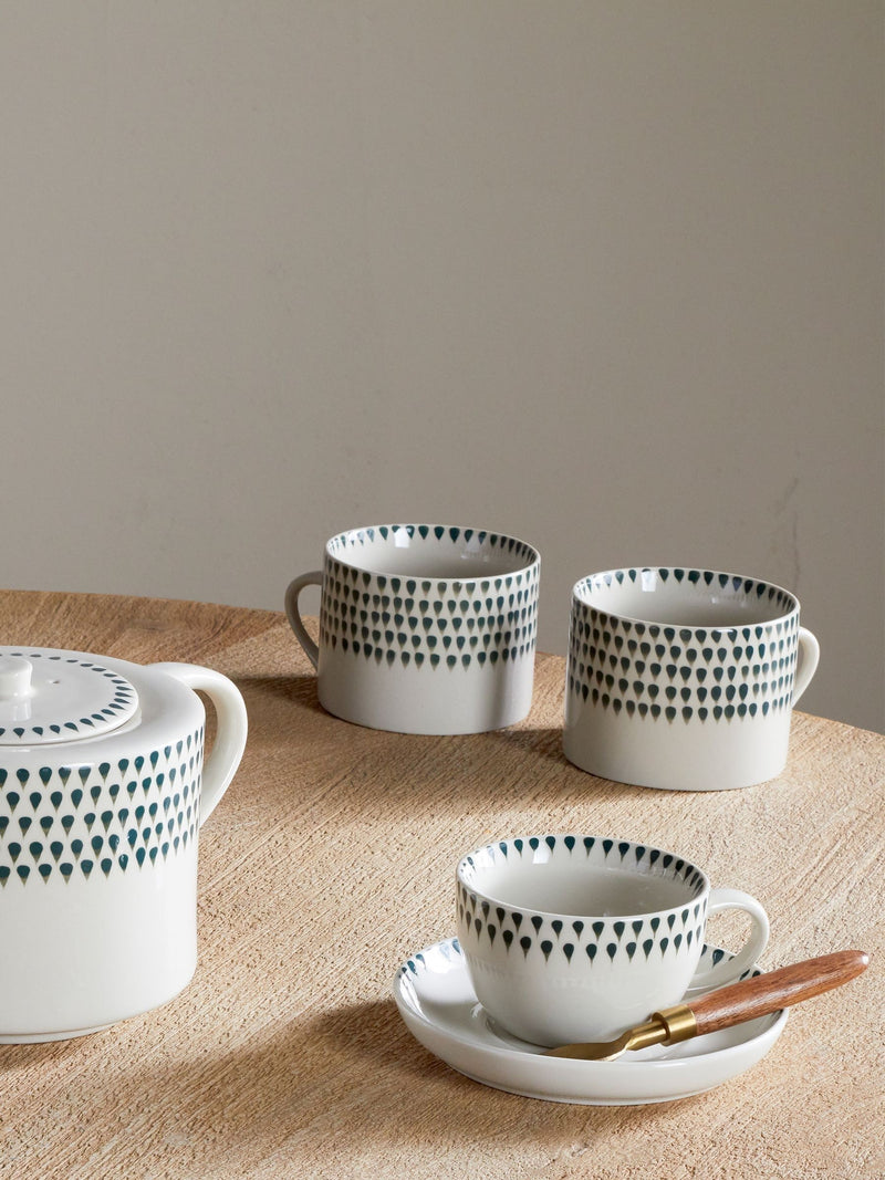 Nkuku Juniper Drop cup and saucer set - British product