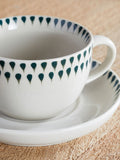 Nkuku Juniper Drop cup and saucer set - British product