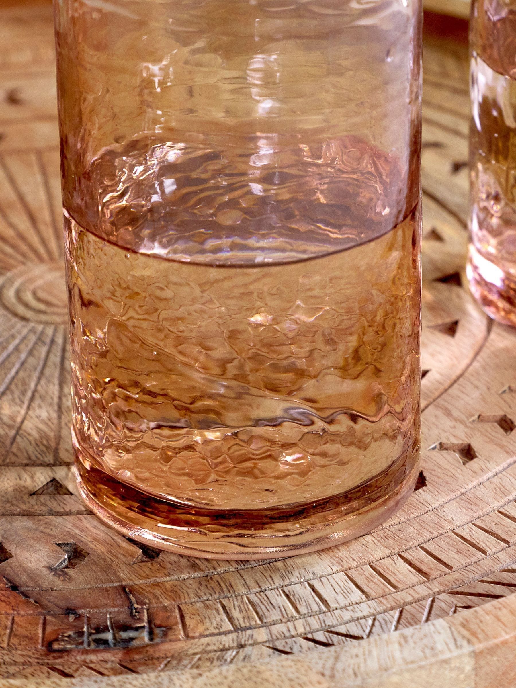 Nkuku Yala hammered highball glasses set of 4, imported from the UK