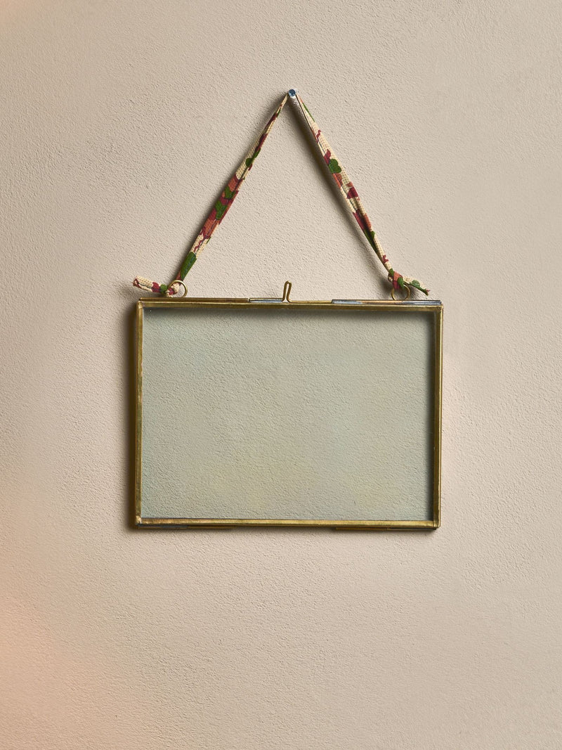 Nkuku antique brass Kiko photo frame 5x7, imported from the UK