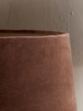 Nkuku Mocha Mendai Velvet & Linen large lampshade (British brand)