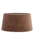 Nkuku Mocha Mendai Velvet & Linen large lampshade (British brand)